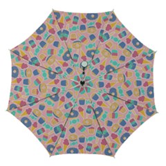 Ice Cream Donut Sweets Candie Automatic Folding Umbrella With Case (medium) by Apenda