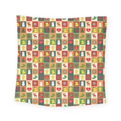 Template Christmas Pattern Square Tapestry (small) by Proyonanggan