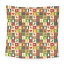 Template Christmas Pattern Square Tapestry (Large) View1