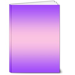 Indigo Violet To Cotton Candy Pink Bilinear Gradient 5  X 7  Hardcover Notebook by GradientsOmbre