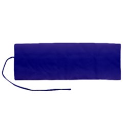 Cotton Candy Pink To Navy Blue Bilinear Gradient Roll Up Canvas Pencil Holder (m) by GradientsOmbre