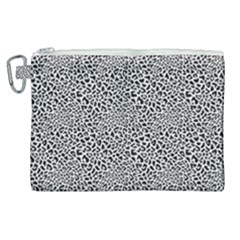Black White Leopard Canvas Cosmetic Bag (xl) by DinkovaArt