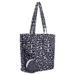 Brown Giraffe Pattern Everyday Shoulder Bag With Pouch Bag by DinkovaArt