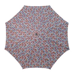 Floral Mix Golf Umbrellas by DinkovaArt