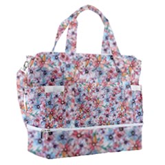 Floral Mix Sports Shoulder Bag With Shoes Compartment by DinkovaArt