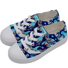 Trippy Dippy Bears Blue Dancing Greatful Dead Skull Steal Your Face Kids  Low Top Canvas Sneakers by Salmanaz77