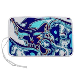 Trippy Dippy Bears Blue Dancing Greatful Dead Skull Steal Your Face Pen Storage Case (m) by Salmanaz77