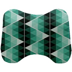 Triangles Pyramid Geometric Pattern Head Support Cushion by Sabxi