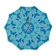 Butterflies Insect Pattern Nature Automatic Folding Umbrella With Case (large) by Sabxi