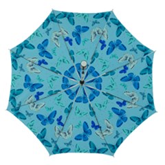 Butterflies Insect Pattern Nature Automatic Folding Umbrella With Case (medium) by Sabxi