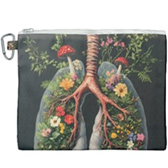 Lungs Health Canvas Cosmetic Bag (xxxl) by Sabxi