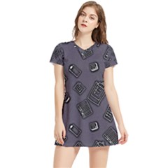 Background Wallpaper Pattern Notes Women s Sports Skirt by Sabxi