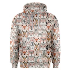 Mix Animal Faces Men s Overhead Hoodie by DinkovaArt