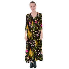 Abstract Print Button Up Maxi Dress by fashionfr3ak