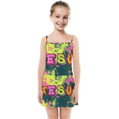 Neon Jesus 8375771 Kids  Summer Sun Dress by Jabberwonkers