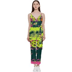 Neon Jesus 8375771 V-neck Camisole Jumpsuit by Jabberwonkers