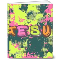 Neon Jesus 8375771 8  X 10  Hardcover Notebook by Jabberwonkers