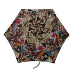 Background Embroidery Pattern Stitches Abstract Mini Folding Umbrellas by Ket1n9
