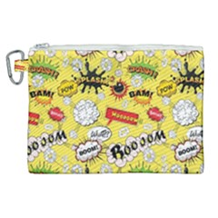 Cartoon Comics Pattern Canvas Cosmetic Bag (xl) by Posterlux