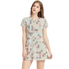 Katana Short Sleeve V-neck Dress | M3gallerystudio  by m3galleryStudio