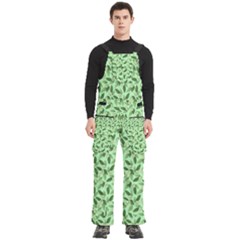 Leaves Pattern Texture Seamless Men s Side Zip Front Pouch Ski And Snowboard Bib Pants	 by Hannah976