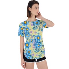 Flowers Bloom Blossom Petals Plant Perpetual Short Sleeve T-shirt by Posterlux