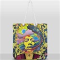 Psychedelic Rock Jimi Hendri Full Print Rope Handle Tote (Large) View2