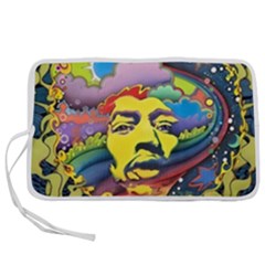 Psychedelic Rock Jimi Hendri Pen Storage Case (s) by Tsamara