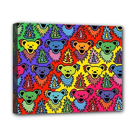 Grateful Dead Jam Bears Canvas 10  X 8  (stretched) by Tsamara