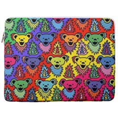 Grateful Dead Jam Bears 17  Vertical Laptop Sleeve Case With Pocket by Tsamara