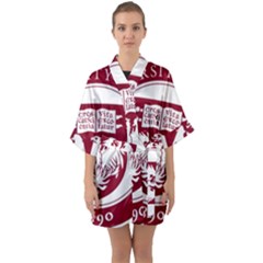 University Of Chicago Half Sleeve Satin Kimono  by avitendut