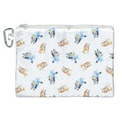 Bluey Pattern Canvas Cosmetic Bag (xl) by avitendut
