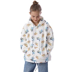 Bluey Pattern Kids  Oversized Hoodie by avitendut