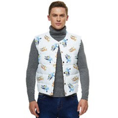 Bluey Pattern Men s Button Up Puffer Vest	 by avitendut