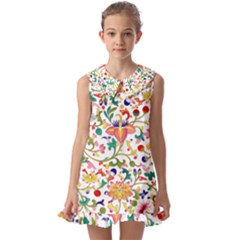 Owenjones Chinese 02 Bright-001 Kids  Pilgrim Collar Ruffle Hem Dress by Pixelchicken