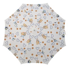 Bluey, Bluey Merch, Bluey Pattern, Bluey Bluey, Bingo, Bluey Design, Bluey Dog Straight Umbrellas by avitendut
