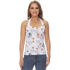 Bluey, Bluey Merch, Bluey Pattern, Bluey Bluey, Bingo, Bluey Design, Bluey Dog Basic Halter Top by avitendut