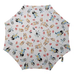 Bluey, Bluey Merch, Bluey Pattern, Bluey Bluey, Bingo, Bluey Design, Bluey Dog Hook Handle Umbrellas (large) by avitendut