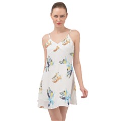 Bluey, Bluey Merch, Bluey Pattern, Bluey Bluey, Bingo, Bluey Design, Bluey Dog Summer Time Chiffon Dress by avitendut