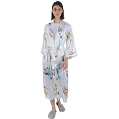 Bluey, Bluey Merch, Bluey Pattern, Bluey Bluey, Bingo, Bluey Design, Bluey Dog Maxi Satin Kimono by avitendut