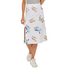 Bluey, Bluey Merch, Bluey Pattern, Bluey Bluey, Bingo, Bluey Design, Bluey Dog Midi Panel Skirt by avitendut