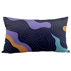 Abstract Topographic 20 x12  Lumbar Throw Cushion Case (two Sides) by Tsamara