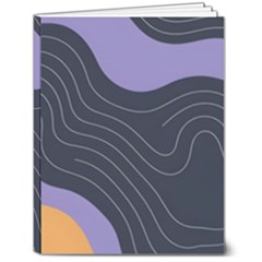Abstract Topographic 7  X 9  Hardcover Notebook by Tsamara