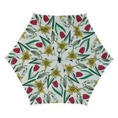 Flowers Bloom Pattern Spring Automatic Folding Umbrella With Case (small) by Tsamara