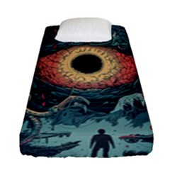 Monsters Nightmare Fitted Sheet (single Size) by Tsamara
