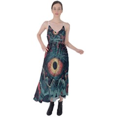 Monsters Nightmare Tie Back Maxi Dress by Tsamara