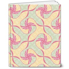 Abstract Pattern Design Scrapbooking 8  X 10  Hardcover Notebook by Paksenen