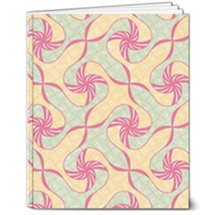 Abstract Pattern Design Scrapbooking 8  X 10  Softcover Notebook by Paksenen