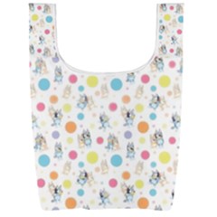 Bluey, Bluey Merch, Bluey Pattern, Bluey Bluey, Bingo, Bluey Design, Bluey Dog Foldable Shopping Bag by avitendut