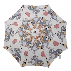 Bluey, Bluey Merch, Bluey Pattern, Bluey Bluey, Bingo, Bluey Design, Bluey Dog Hook Handle Umbrellas (small) by avitendut